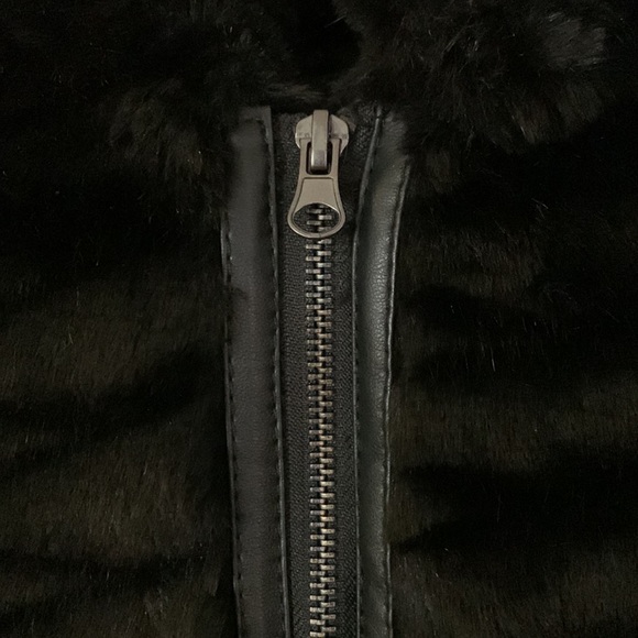 Bebe - Faux Fur Black Jacket - Picture 3 of 5